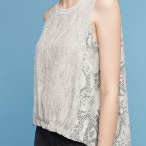 Anthropologie Akemi + Kin Marietta Sleeveless Blouse Classic Boho Chic Size L